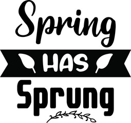 spring has sprung
