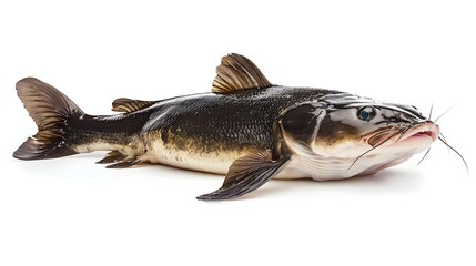 Fototapeta premium Flathead catfish isolated on white background