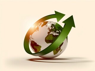Ecological globe green deal, environment, healthy lifestyle