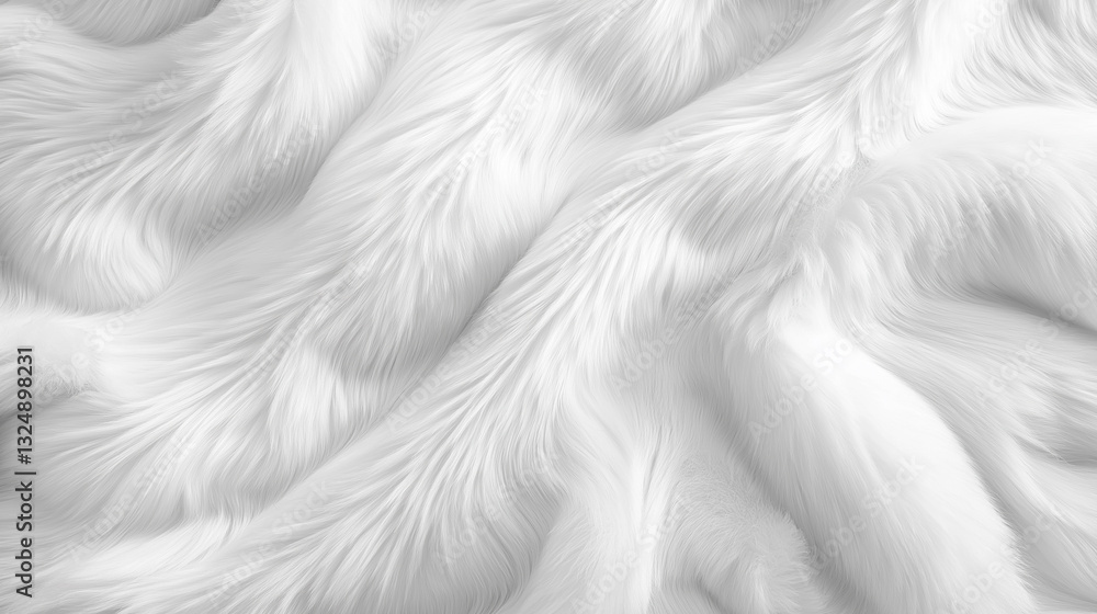 Poster a close-up of flowing white fabric with soft folds and a smooth texture, creating an abstract minima