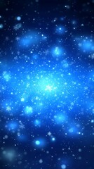 Fototapeta premium Enchanting winter background featuring snowflakes and glowing light effects