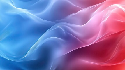 Obraz premium Abstract image with flowing lines in vibrant blue and red hues. Ideal for dynamic backgrounds, modern designs, or representing energy, motion, and fluidity.