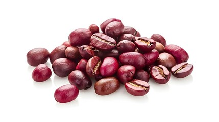 Fresh Red Leaf Lettuce Isolated on White Background