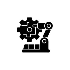 creative details robotic process automation icon vector illustration
