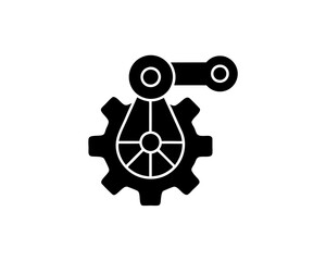 creative details robotic process automation icon vector illustration