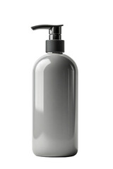 Fototapeta premium Blank white cosmetic bottles mockup isolated on white background included clipping path. Design product for cream, foam, shampoo. 