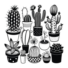 vector set of flowers