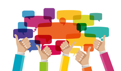 Speech Bubbles Talking Chatting Discussing