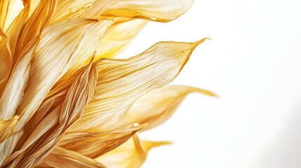 Dried Flower Petals isolated on white background