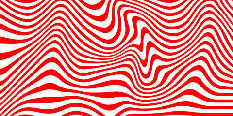 background white and red wave stripe optical abstract design.. Background of lines and waves. modern vector illustration. eps 10