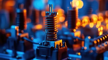Close-up of an electric power grid interface displaying energy consumption and distribution.
