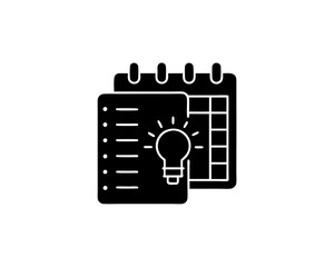 creative details content planning icon vector illustration 