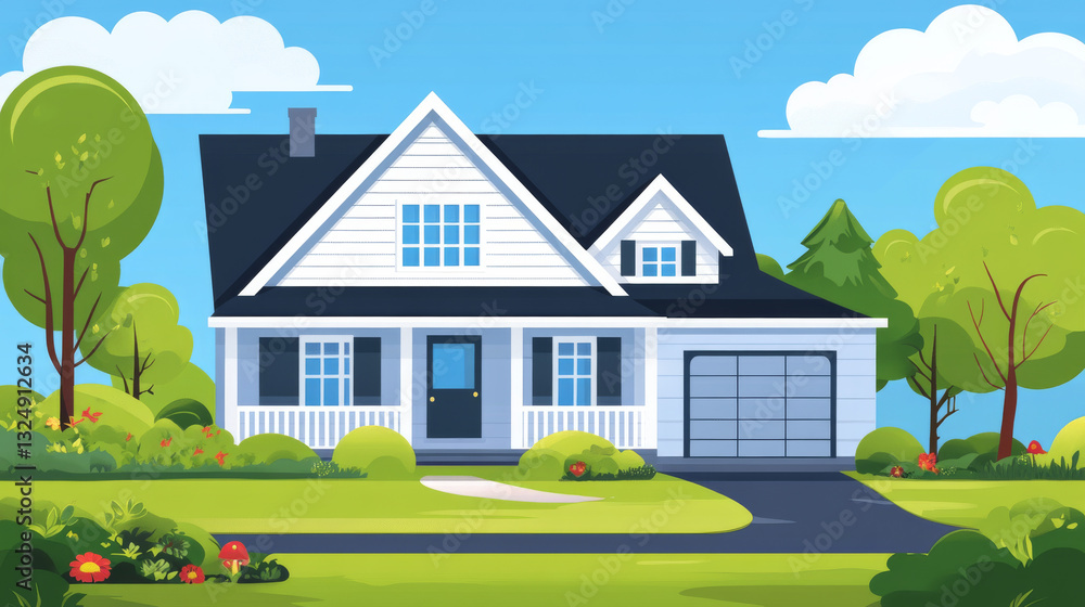 Poster smart home with internet of things isometric concept. iot technology in house automation design. sma