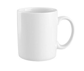 11 oz White Coffee Mug Mockup - Isolated 
