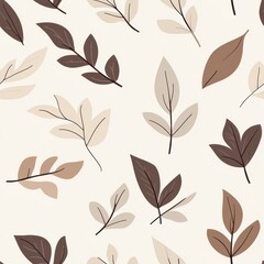 Repetitive seamless pattern of leaf foliage for fabric design.