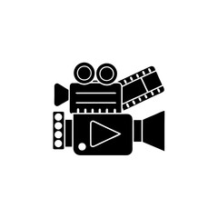 Obraz premium creative details video editing workflow icon vector illustration