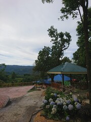Hillside Resort with Gazebo and Mountain View