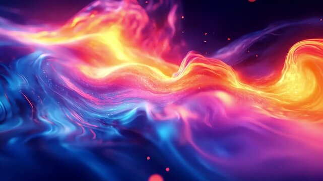 A vibrant abstract swirl of colors in shades of blue, pink, and orange, creating a dynamic and energetic visual effect for artistic designs.