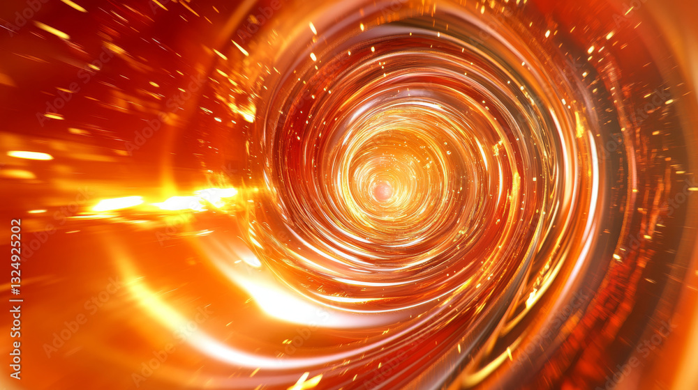Poster abstract spiral receding into the distance. abstract vector background. futuristic style card. elega