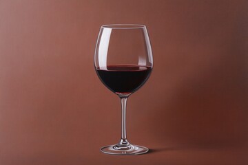 Experience the bold flavors of Ribera del Duero wine in a smooth glass with a rich burgundy background