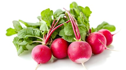 fresh radish on a white background