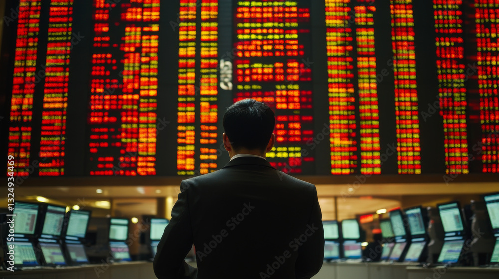 Poster ai helps trader to analyze data on the securities trading stock exchange market. ai chatbot trade on