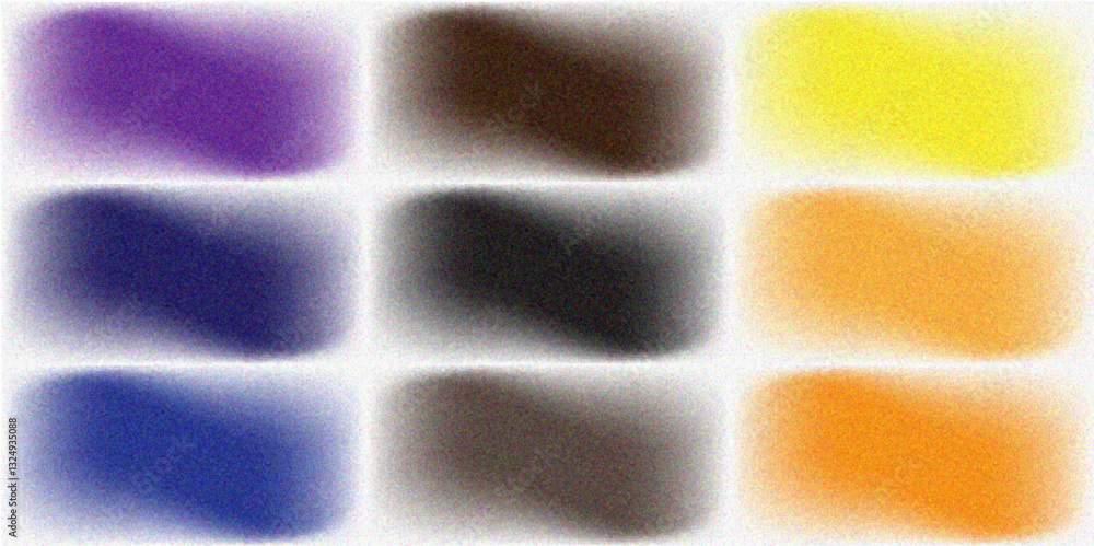 Aufkleber abstract grainy noise set of color white smooth gradient shape texture background. design for cover,