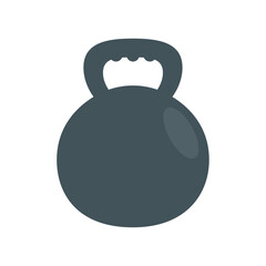 Vector Illustration of a Kettlebell Weight Representing Strength Training, CrossFit, and Fitness Equipment Concepts