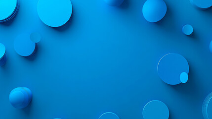 Icon Chat Bubbles on blue background. 3d illustration. Set for design presentations.