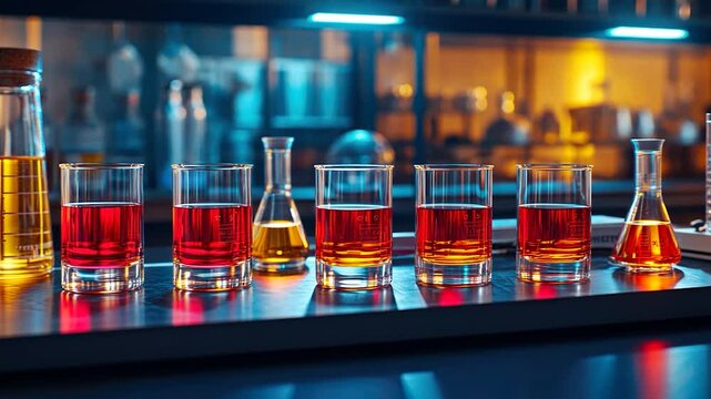 Liquor Laboratory: Shades of Amber and Crimson