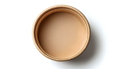 Paper food box disposable bowl top view