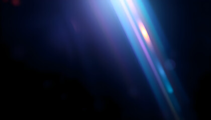 Abstract background of blue and purple light flares against a dark backdrop

