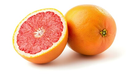 Grapefruit isolated on white background