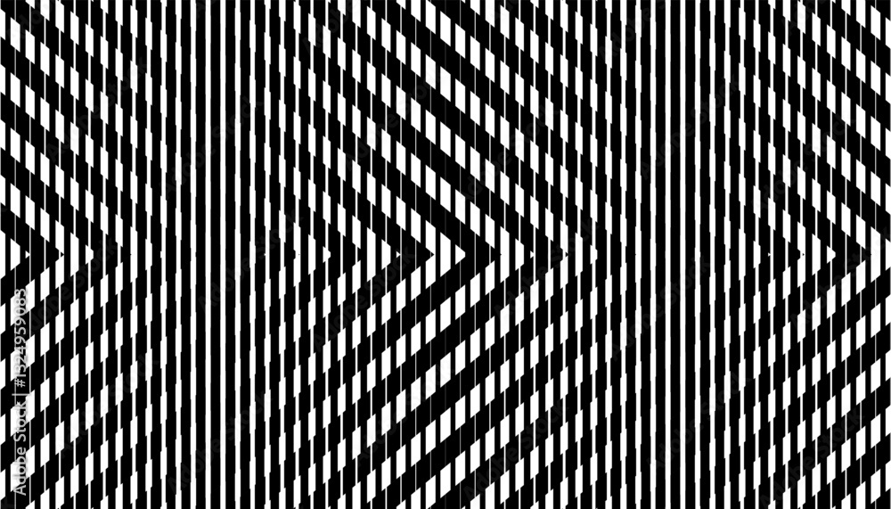 Poster black and white transition pattern with sharp arrows shape effect. smooth motion effect for modern b
