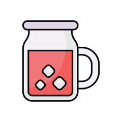 Hibiscus Tea vector icon