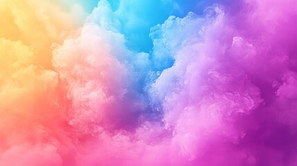 Colorful Clouds Pastel hues create a dreamy, ethereal sky background effect