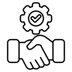 Agreement  Icon Element For Design