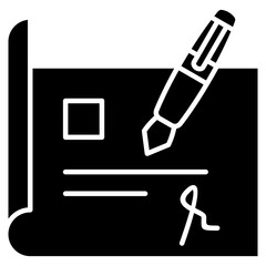 Signature  Icon Element For Design