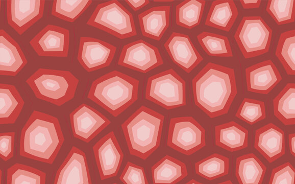 Abstract modern turtle shell seamless pattern. Animals trendy background. Pink decorative vector illustration for print, fabric, textile. Modern ornament of stylized skin.