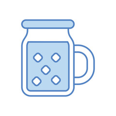 Banana Smoothie vector icon