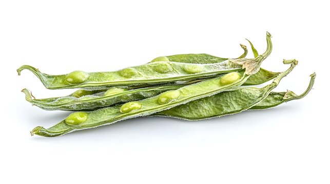 Guar Beans Isolated on White Background