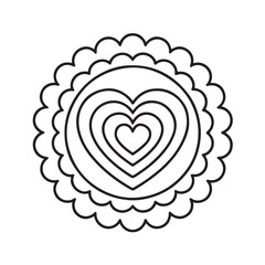 abstract flower. Simple mandala design for coloring. Vector floral mandala. Geometric ornamental mandalas. bold and easy coloring pages, mandala victor. mandala illustration. mandala line art