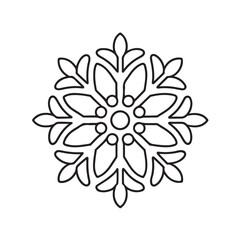 abstract flower. Simple mandala design for coloring. Vector floral mandala. Geometric ornamental mandalas. bold and easy coloring pages, mandala victor. mandala illustration. mandala line art