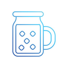 Banana Smoothie vector icon