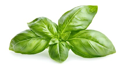 Fresh green leaf basil