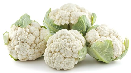 Fototapeta premium cauliflower isolated on white background