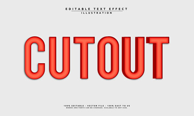 Editable cutout text style effect with a modern, bold look. Perfect for eye-catching designs and creative projects