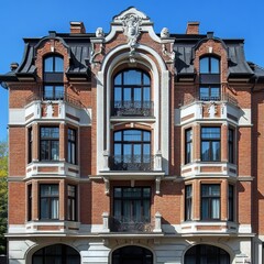 Obraz premium Posh abode with brick decor