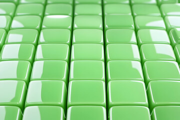 Obraz premium Repeating light green square tiles