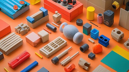 Obraz premium DIY prank gifts An amusing image of DIY prank gifts for April Fools', including items like trick boxes, joke gadgets, and custom-made prank kits, highlighting the creativity and fun in their creation.